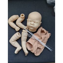 18Inch Unpainted Reborn Kit Romilly Unfinished Reborn Blank Doll Kits with Body Cloth