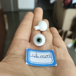 6mm 8mm 10mm 12mm 14mm 16mm 70cm ID75 MSD YOSD SD BJD doll Glass Eyes Eyesball JDHA03 Green Color