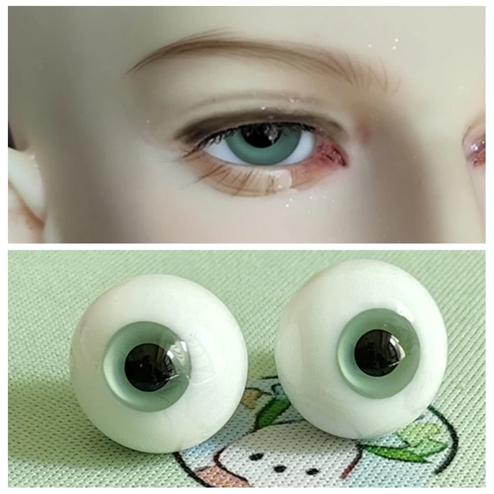 6mm 8mm 10mm 12mm 14mm 16mm 70cm ID75 MSD YOSD SD BJD doll Glass Eyes Eyesball JDHA03 Green Color