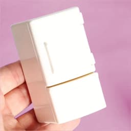 1 Piece Dollhouse Furniture Miniature Refrigerator: Upper and Lower Layer Single Door Fridge Model, 1/12 Scale Mini fridge