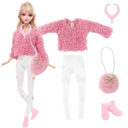 11.5'' Girl Doll Clothes with Accessories Sport Suit 30cm Dress Coat Blouse Pant Shoes Glasses Earphones Toy Accessories Gift