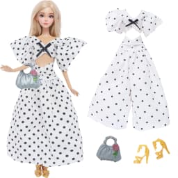 11.5'' Girl Doll Clothes with Accessories Sport Suit 30cm Dress Coat Blouse Pant Shoes Glasses Earphones Toy Accessories Gift