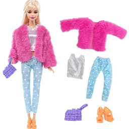 11.5'' Girl Doll Clothes with Accessories Sport Suit 30cm Dress Coat Blouse Pant Shoes Glasses Earphones Toy Accessories Gift
