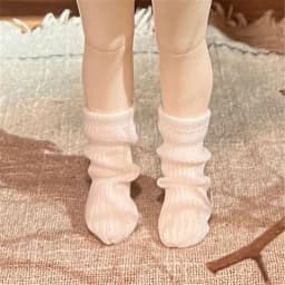 1pair s for 30 CM 1/6 BJD Doll Stockings Stripe Sock Black White Stripe Socks Cute Bear Socks Long Solid Color Stripe Socks Toys