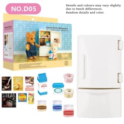 Forest Animal Family Dollhouse Furniture 1/12 Miniature Toys Girl Dolls Accessories Bedroom Bathroom Dollhouse Kit For Dolls