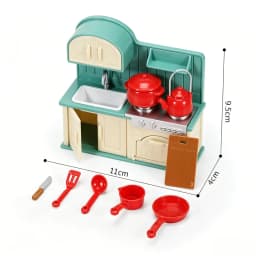 Forest Animal Family Dollhouse Furniture 1/12 Miniature Toys Girl Dolls Accessories Bedroom Bathroom Dollhouse Kit For Dolls
