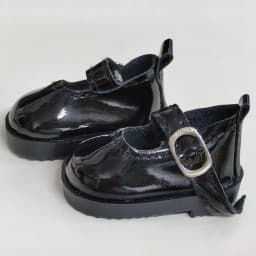 Mini Flat Bottomed Toy Shoes Bottomed Glossy 4.7cm X 2.5cm Leather Shoes Leather DIY Doll Shoes 1/6 Point Doll