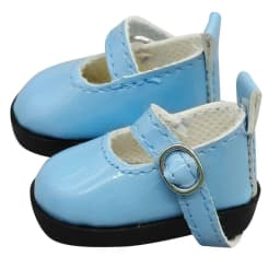 Mini Flat Bottomed Toy Shoes Bottomed Glossy 4.7cm X 2.5cm Leather Shoes Leather DIY Doll Shoes 1/6 Point Doll