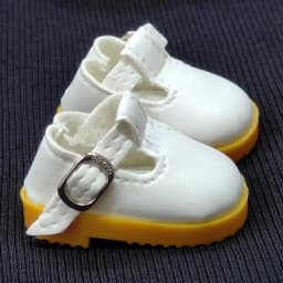 Mini Flat Bottomed Toy Shoes Bottomed Glossy 4.7cm X 2.5cm Leather Shoes Leather DIY Doll Shoes 1/6 Point Doll
