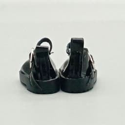Mini Flat Bottomed Toy Shoes Bottomed Glossy 4.7cm X 2.5cm Leather Shoes Leather DIY Doll Shoes 1/6 Point Doll