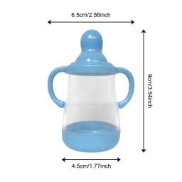 2 Styles Pink&Blue Cuddly Mini Bottle & Pacifier for Silicone Bebe Reborn Dolls High Quality Set Perfect For Doll Gifts