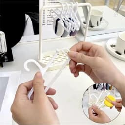 Suit 10-20cm Cotton Doll BJD Doll Outfit Clothes Hanger For Labubu Doll Clothing Hanger Support Rack Set Dollhouse Accessories