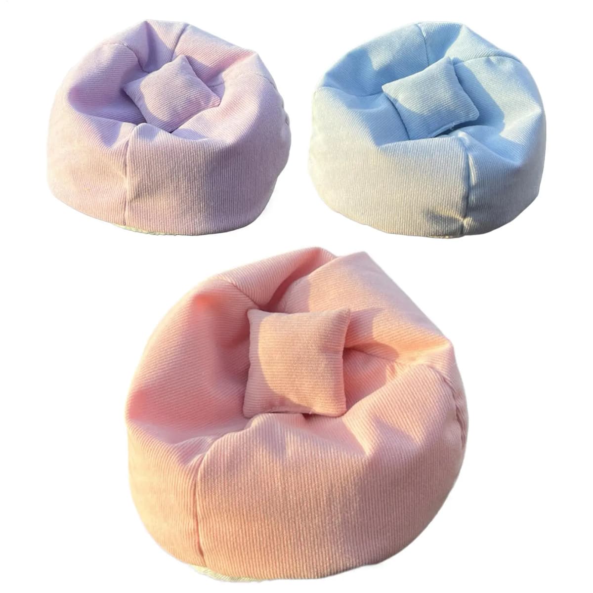 15cm Cute Beanbag Chair Ornament Mini Doll Sofa Table Display Decor Accessories for Girls Collectors & Nursery Decoration