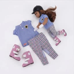 Horse riding suit Suit Doll Clothes Shoes Accessories For 43 cm ,18 Inch Girl Of American Doll Good Gift