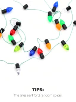 2m Doll House Miniature Lighting String: 1/12 Scale Mini Fake Lamps For New Year, Easter, Holiday Celebration, Party Decor Scene