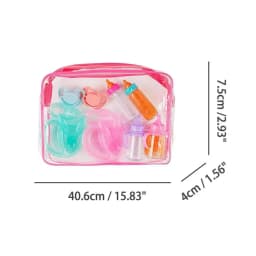 Magic Disappearing Baby Bottle Toy Set, Realistic Doll Feeding Accessories with Pacifier Juice Bottle Spoon, Pretend Play