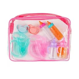 Magic Disappearing Baby Bottle Toy Set, Realistic Doll Feeding Accessories with Pacifier Juice Bottle Spoon, Pretend Play