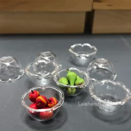 1:12 Dollhouse Miniatures Items Mini Glass Bowl/Plate Miniature Food Play Scene Decoration Model Kitchen Furniture Accessories