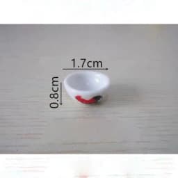 1:12 Dollhouse Miniatures Items Mini Glass Bowl/Plate Miniature Food Play Scene Decoration Model Kitchen Furniture Accessories