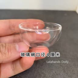 1:12 Dollhouse Miniatures Items Mini Glass Bowl/Plate Miniature Food Play Scene Decoration Model Kitchen Furniture Accessories