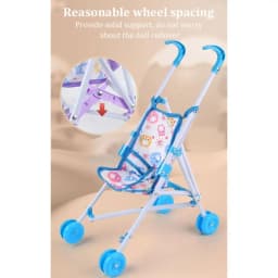 Trendy Interactive Dolls Pram Play Toys Stable Baby Stroller Plastic Doll Accessories for Boys Girls Babies Dolls & Accessories