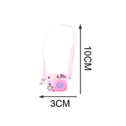 For Labubu Doll Headband+Sweater+Camera Warm Cute Outfit Accessories For 17CM Plush Doll Clothes,Festival Birthday Gift Girl Toy