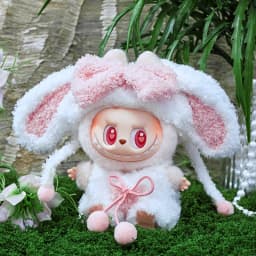 15/17cm 1st 2nd 3rd Generation Labubu Dolls With Various Cute Animal Shaped Outfits Including Shark Rabbit Chick Little Dinosaur