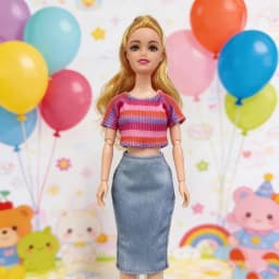 4 Sets Fashion Casual Clothes for 11.5 Inch/30cm Doll Comfortable Doll Outfit Dress Up Accessories Sweet Princess Style DIY