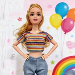 4 Sets Fashion Casual Clothes for 11.5 Inch/30cm Doll Comfortable Doll Outfit Dress Up Accessories Sweet Princess Style DIY