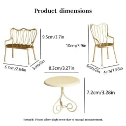 M89C Artistic Steel Imitation Dining Set for Childrens Creative Development