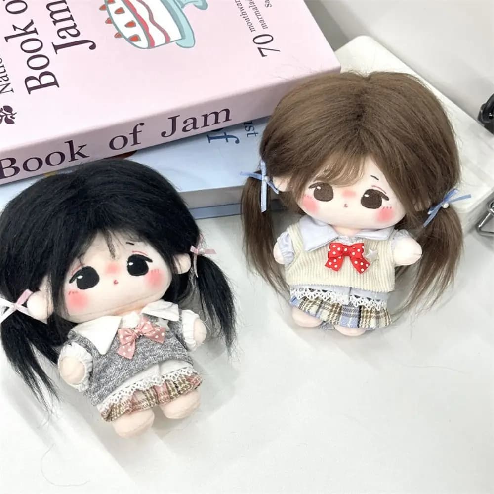 Creative 10cm Clothes Changing Dress Game Playing House Blouse Skirt Vest Suit Cosplay Photo Prop Student Uniform Gift