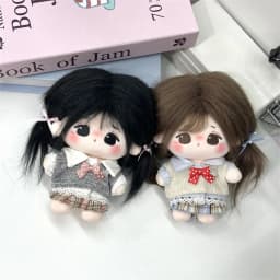 Creative 10cm Clothes Changing Dress Game Playing House Blouse Skirt Vest Suit Cosplay Photo Prop Student Uniform Gift
