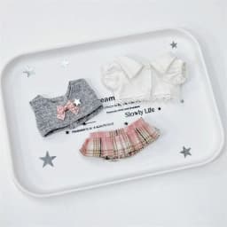 Creative 10cm Clothes Changing Dress Game Playing House Blouse Skirt Vest Suit Cosplay Photo Prop Student Uniform Gift