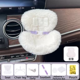 Various Styles For Labubu Cartoon Plush Safety Seat Cute Doll Air Outlet Aromatherapy Decoration Car Interior Accessories