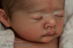 NPK 20inch Reborn Mika Unfinished Unpainted Kit Fresh Color Newborn Doll DIY Parts with Cloth Body
