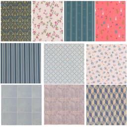【YA】1:12 29*21cm Dollhouse Miniature Kitchen Bathroom Living Room Floor Wall Paper