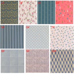 【YA】1:12 29*21cm Dollhouse Miniature Kitchen Bathroom Living Room Floor Wall Paper