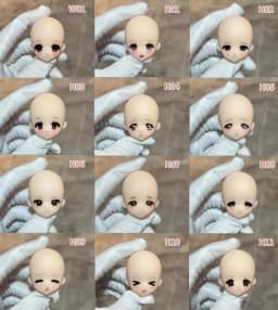 In Stock New BJD Doll Tiny Special 1/6 OB22 Removable Makeup Head Toy Gift Beautiful Face Girl High-Quality Only Head No Body