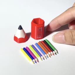 10/12Pcs Kid Pretend Play Toy Dollhouse Miniature Colored Pen Mini Pencil School Supplies Model Doll House Accessories【AliS8】