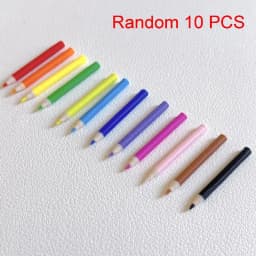 10/12Pcs Kid Pretend Play Toy Dollhouse Miniature Colored Pen Mini Pencil School Supplies Model Doll House Accessories【AliS8】