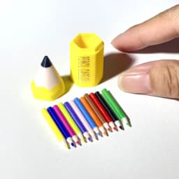 10/12Pcs Kid Pretend Play Toy Dollhouse Miniature Colored Pen Mini Pencil School Supplies Model Doll House Accessories【AliS8】