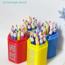 10/12Pcs Kid Pretend Play Toy Dollhouse Miniature Colored Pen Mini Pencil School Supplies Model Doll House Accessories【AliS8】
