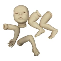 Blank Unpainted Reborn Baby Doll Kit Mayven 19 Inch 48cm DIY Doll Components for Doll Artists
