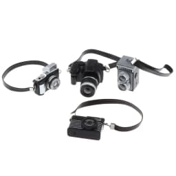 Multicolor Dolls Camera Plastic Shutter and Flash Mini Digital Camera Toys with Belt Miniature Camera