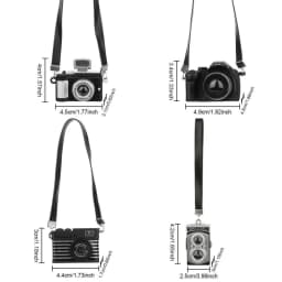 Multicolor Dolls Camera Plastic Shutter and Flash Mini Digital Camera Toys with Belt Miniature Camera