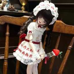(customization 30day)BJD doll clothes suitable for 1/4 azone size white set clothes set doll accessories (3 points)