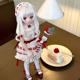 (customization 30day)BJD doll clothes suitable for 1/4 azone size white set clothes set doll accessories (3 points)