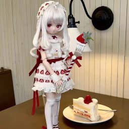 (customization 30day)BJD doll clothes suitable for 1/4 azone size white set clothes set doll accessories (3 points)