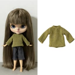 For Blythe Doll Striped Vest Hoodie Outfit Clothing Solid Color T-Shirt Sweater Clothes Suit OB22 OB24 1/6 Long Leg HelloKitty