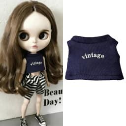 For Blythe Doll Striped Vest Hoodie Outfit Clothing Solid Color T-Shirt Sweater Clothes Suit OB22 OB24 1/6 Long Leg HelloKitty